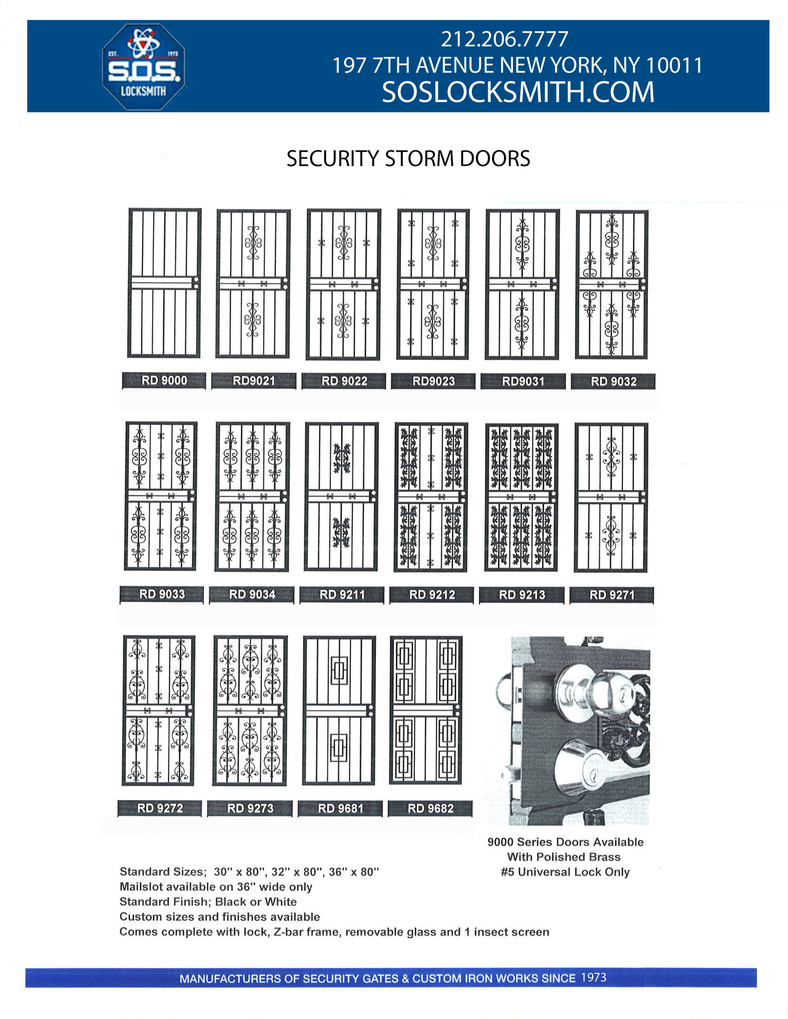 Storm door or Iron Work Doors NYC